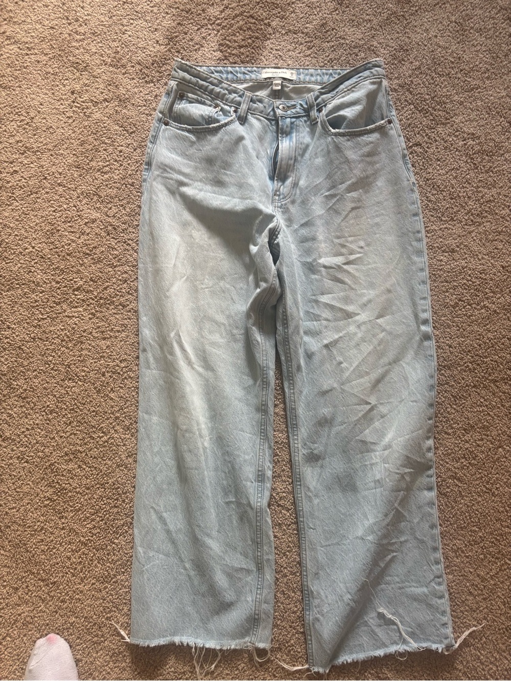 Abercrombie loose high rise jeans